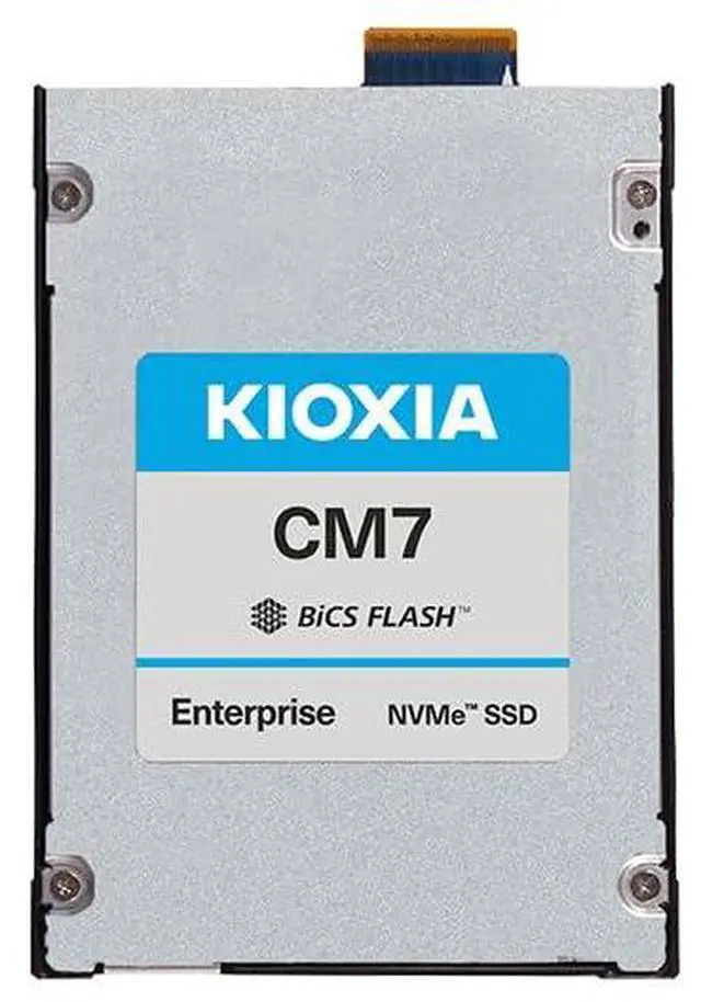 Alt view image 2 of 8 - Kioxia KCM7XRJE3T84 CM7-R Enterprise & Read Intensive SSD 3.84TB EDSFF E3.S 7.5 mm PCIe 5 x 4 NVMe 3D TLC 1DWPD