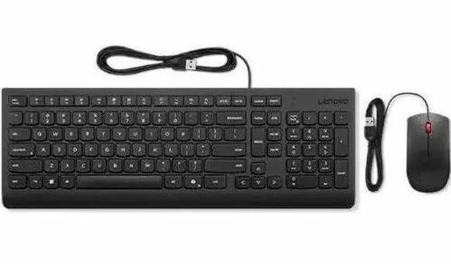 Alt view image 7 of 11 - Lenovo Essential Wired Keyboard & Mouse Combo AI - US English
