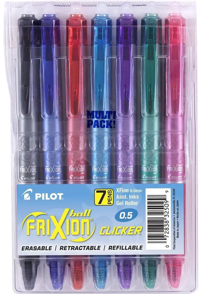 Alt view image 9 of 9 - Pilot Pen,Frxn Clicker,7pk,Ast 32509