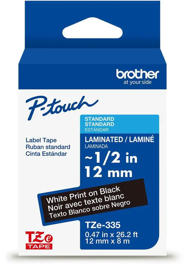 Alt view image 10 of 10 - Brother P-touch TZe Label Tape - Black
