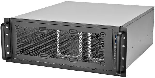 Alt view image 8 of 8 - SilverStone Technology RM45-360 4U Rackmount Chassis with Flexible Front Panel Design, SST-RM45-360
