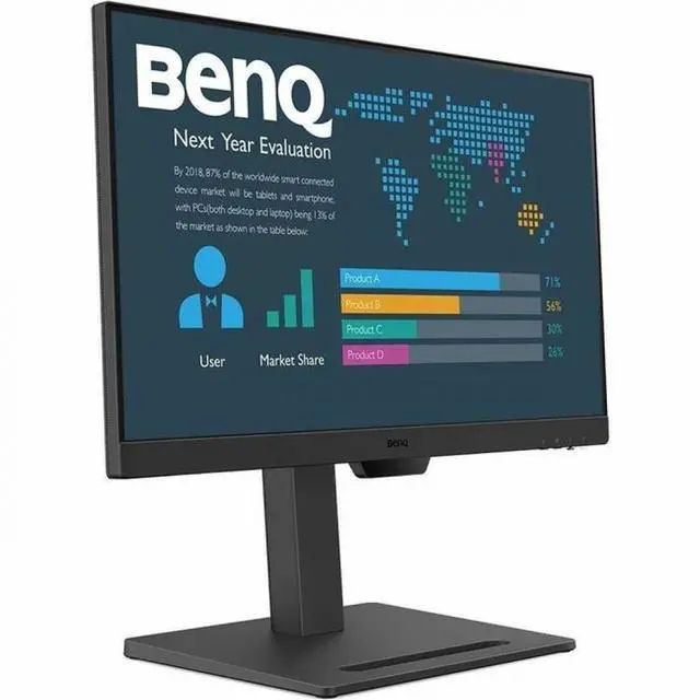 Alt view image 5 of 5 - BenQ Business BL2490T 24" Class Full HD LED Monitor - 16:9 - Black - 24" Viewable - In-plane Switching (IPS) Technology - LED Backlight - 1920 x 1080 - 16.7 Million Colors - 250 Nit - 5 ms -