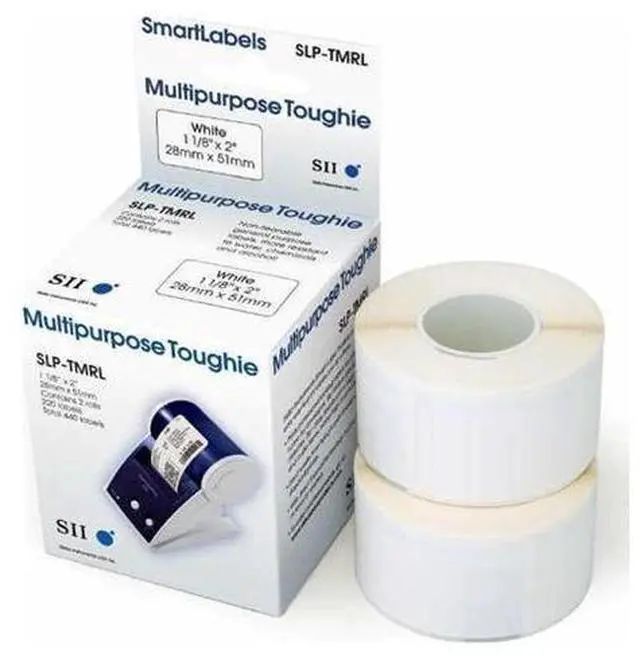 Alt view image 5 of 5 - Seiko SmartLabel SLP-TMRL Toughie Multipurpose Label