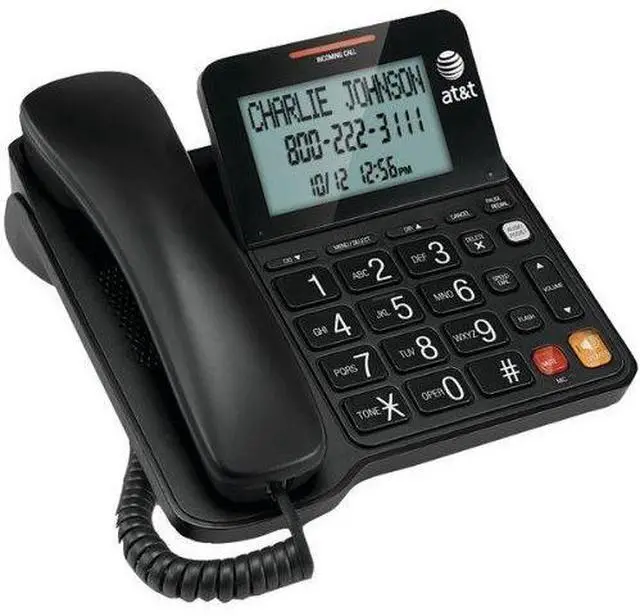 Alt view image 12 of 12 - At&T Cl2940 Standard Phone - Black