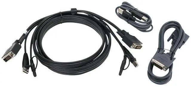 Alt view image 8 of 8 - IOGEAR G2L7203UTAA3 10 ft. Dual View DVI, USB KVM Cable Kit with Audio (TAA)