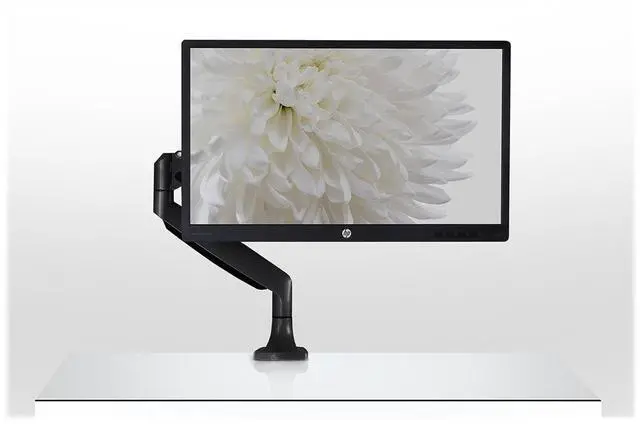 Alt view image 12 of 19 - Mount-It! Height Adjustable Single Monitor Desk Mount Arm for 13"-32" Monitors (MI-1771B) MI-1771-BLACK
