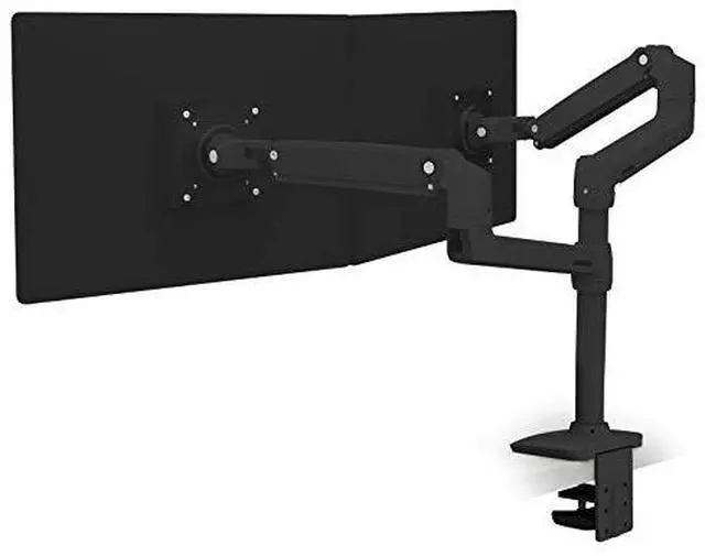 Alt view image 6 of 6 - Ergotron LX Dual 45-492-224 LCD Up to 24" Screen Adjustable Desk Mounting Kit
