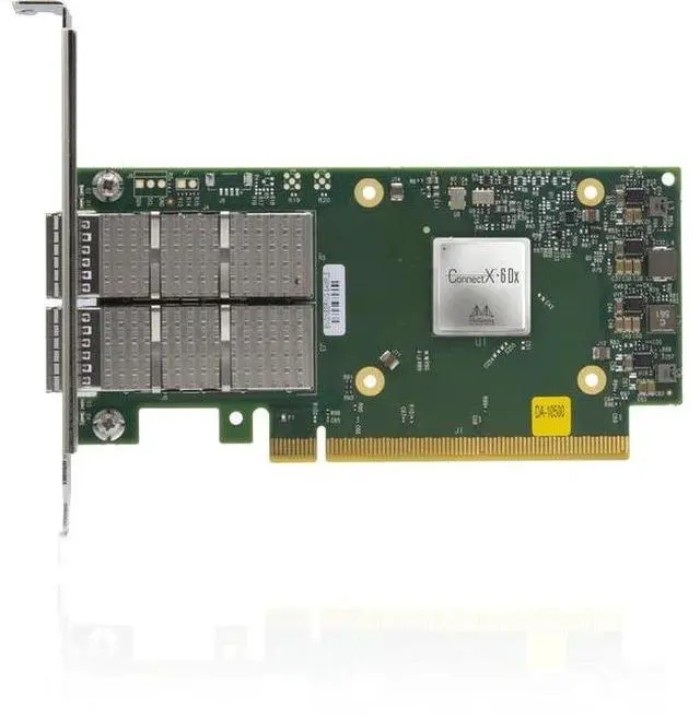 Alt view image 6 of 6 - Mellanox ConnectX-6 Dx EN adapter card, 100GbE, Dual-port QSFP56, PCIe 4.0 x16, No Crypto, Tall Bracket
