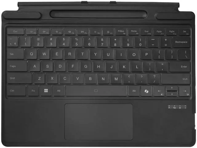 Alt view image 8 of 15 - Adesso Portable Keyboard/Cover Case for 13" Microsoft Surface Pro 8, Surface Pro 9 Tablet - English (US) Keyboard - Aluminum Body