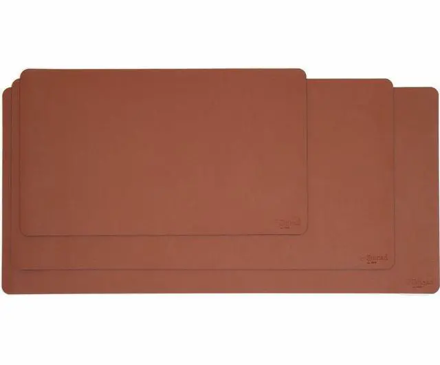 Alt view image 2 of 2 - Vegan Leather Desk Pads 36" x 17" Brown 64827