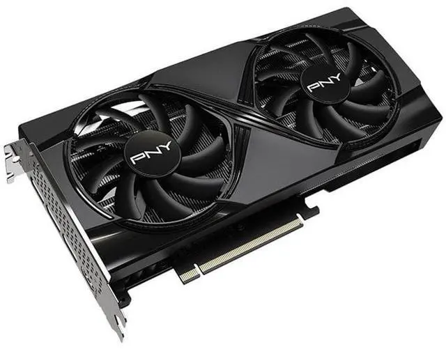 Alt view image 11 of 11 - PNY GeForce RTX 5060 Ti 16GB Dual Fan GPU - NVIDIA Blackwell Architecture, 16 GB GDDR7, 2572 MHz Boost Clock, 448 GB/s Memory Bandwidth, 128-bit Memory Interface, 180W Max Power Consumption