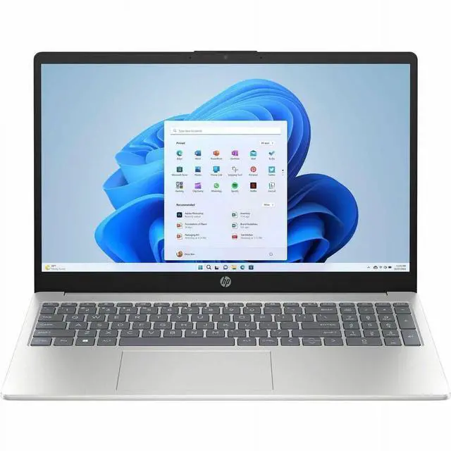 Alt view image 7 of 7 - HP 15-fd0000 15-fd0522nr 15.6" Notebook - HD - Intel N-Series N200 - 4 GB - 128 GB Flash Memory - Natural Silver - Intel Chip - 1366 x 768 - Windows 11 Home - Intel UHD Graphics - Front Camera/We