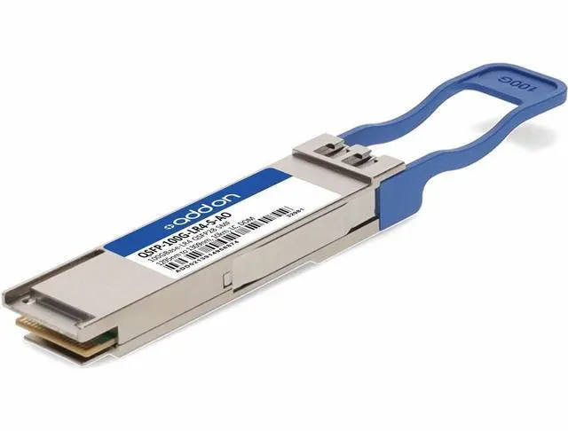 Alt view image 11 of 11 - AddOn Cisco QSFP-100G-LR4-S Compatible TAA Compliant 100GBase-LR4 QSFP28 Transceiver (SMF, 1295nm to 1309nm, 10km, LC
