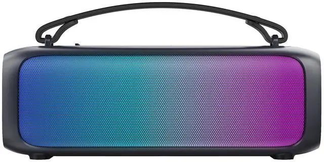 Alt view image 6 of 6 - IQ Sound IQ-3530RGB Portable Bluetooth Speaker with RGB Panel, IPX6 Water Resistant, TWS