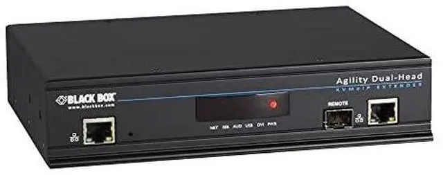 Alt view image 2 of 3 - Black Box Agility KVM-Over-IP Matrix Dual-Head DVI-D USB 2.0 KVM Receiver