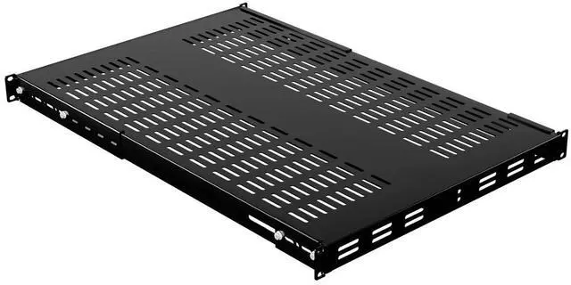 Alt view image 7 of 7 - IOGEAR Adjustable Depth Heavy Duty Fixed Rack Shelf Vented