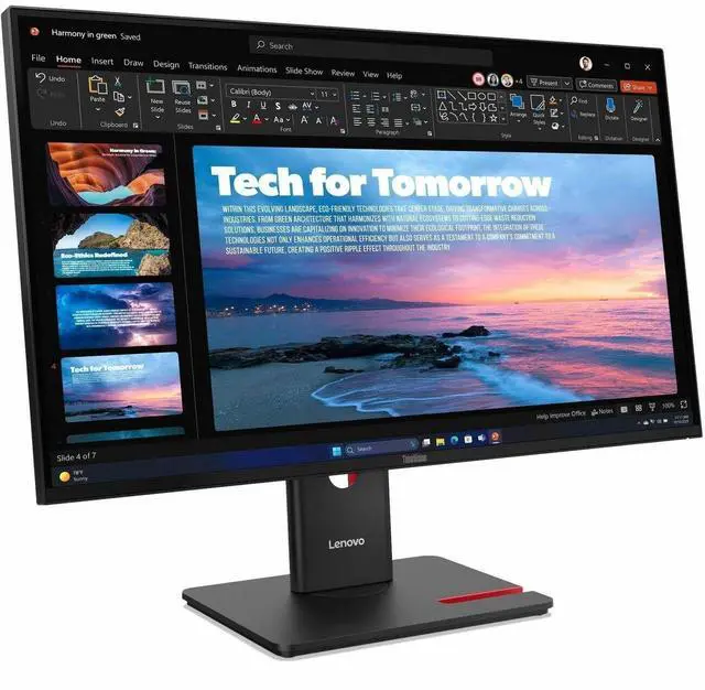 Alt view image 19 of 20 - Lenovo ThinkVision T27QD-40 27" WQHD 2560x1440 120Hz 4ms IPS Monitor 64AAGAR2US