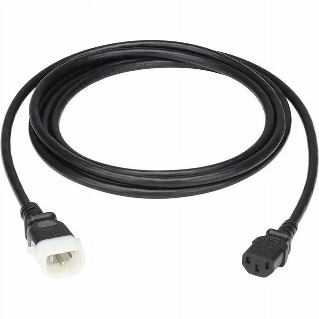 Alt view image 9 of 9 - Eaton Tripp Lite Series PDU Power Cord, C13 to P-Lock C14 - North America and Europe Rated, 10A, 250V, 18 AWG, 10 ft. (3.1 m), Black - For PDU, Computer, Monitor, HDTV, Printer, Server, UPS, Network D