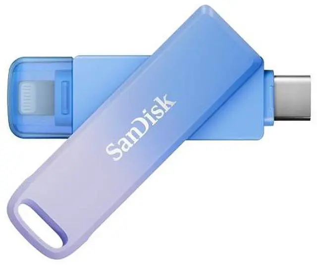 Alt view image 9 of 9 - SanDisk Creator Series 128GB USB Type-C and Lightning Phone Drive