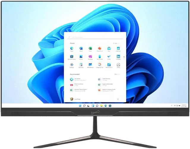 Alt view image 9 of 9 - Supersonic SC-5524AIO 24" Windows All-in-1 Desktop Computer, Intel Quad-Core N100, 256GB SSD, 8GB RAM, UHD Graphics 600