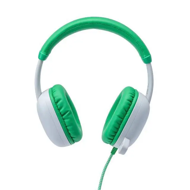 Alt view image 3 of 4 - AVID WonderEars AP-400 Headset - Stereo - USB Type C - Wired - 32 Ohm - 20 Hz to 20 kHz - Over-the-head, On-ear - Binaural - Supra-aural - 5 ft Cable - Omni-directional Microphone - Green, White