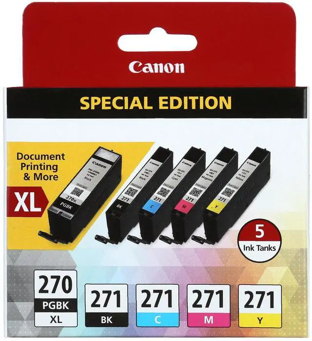 Alt view image 3 of 5 - Canon PGI 270 XL /CLI 271 Black/Color Ink Cartriges