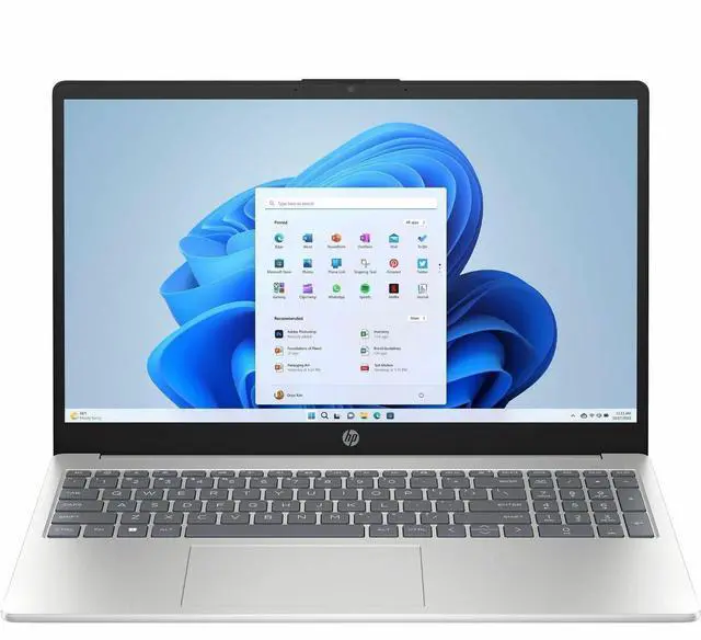 Alt view image 8 of 8 - HP 15-fc0000 15-fc0584nr 15.6" Notebook - HD - AMD Ryzen 3 7320U - 8 GB - 256 GB SSD - Natural Silver - AMD Chip - 1366 x 768 - Windows 11 Home - AMD Radeon Graphics - Front Camera/Webcam - 12.50