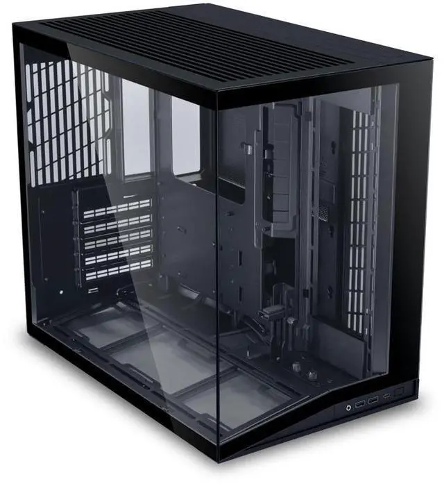 Alt view image 7 of 7 - LIAN LI O11D MINI V2 | Compact ATX Mid-Tower Airflow Computer Case | Panoramic View | Fully Ventilated Airflow | Adjustable I/O | Pillar-Less | Cable Management | Black  (O11DMIV2X)