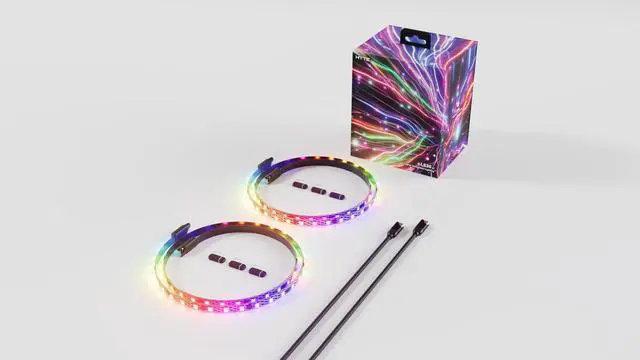 Alt view image 8 of 10 - HYTE LS30 39.37" ARGB LED Light Strip, 2-Pack #ACC-HYTE-LS30-B-2