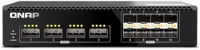 Alt view image 8 of 10 - QNAP QSW-M7308R-4X Ethernet Switch - Manageable - 25 Gigabit Ethernet, 100 Gigabit Ethernet - 25GBase-X, 100GBase-X - 2 Layer Supported - 100 W Power Consumption - Optical Fiber - 1U - Rack-mountable