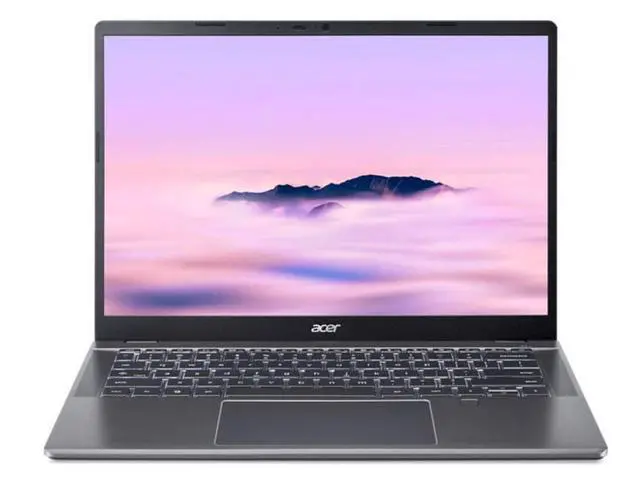Alt view image 3 of 3 - Acer Chromebook Plus 514 CBE594-2T CBE594-2T-519F 14" Touchscreen Chromebook - WUXGA - Intel Core 5 120U - 16 GB - 256 GB SSD - English (US) Keyboard - Iron - Intel Chip - 1920 x 1200 - ChromeOS