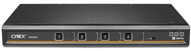 Alt view image 6 of 6 - Vertiv Cybex Sc800 Secure Desktop KVM Switches (SC840DVI-400)