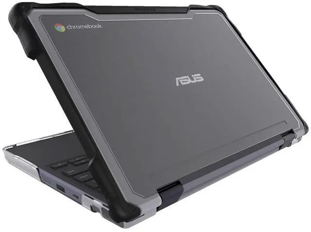 Alt view image 8 of 8 - Gumdrop SlimTech for Asus CR1100 (2-in-1 and Clamshell) - For Asus Chromebook - Textured Grip - Shock Proof, Bump Resistant, Scratch Resistant, Scuff Resistant - Thermoplastic Polyurethane (TPU)