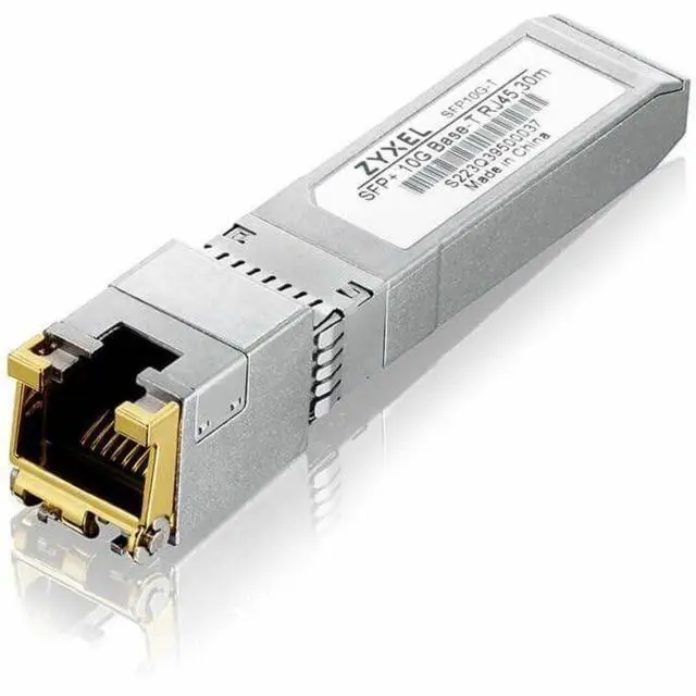 Alt view image 4 of 6 - ZyXEL SFP+ Transciever to RJ-45 10GbE SFP10G-T