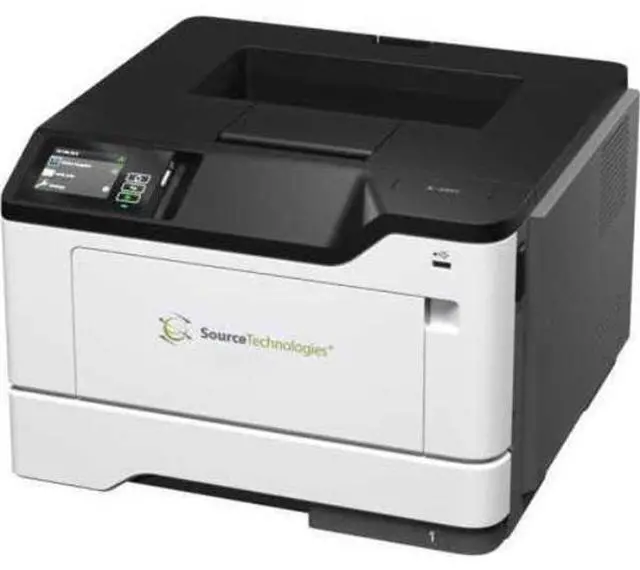 Alt view image 3 of 3 - Source Technologies ST9917 Wired/Wireless Laser Printer - Monochrome - 38 ppm Mono - 1200 x 1200 dpi Print - Automatic Duplex Print - 350 Sheets Input - Ethernet - Wireless LAN - 120000 Pages Duty Cyc