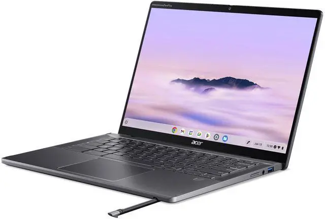 Alt view image 8 of 9 - Acer Chromebook Plus Spin 714 CPE794-1N CPE794-1N-56FV 14" Touchscreen Convertible 2 in 1 Chromebook - WUXGA - Intel Core Ultra 5 125U - 16 GB - 256 GB SSD - English (US) Keyboard - Iron - Intel