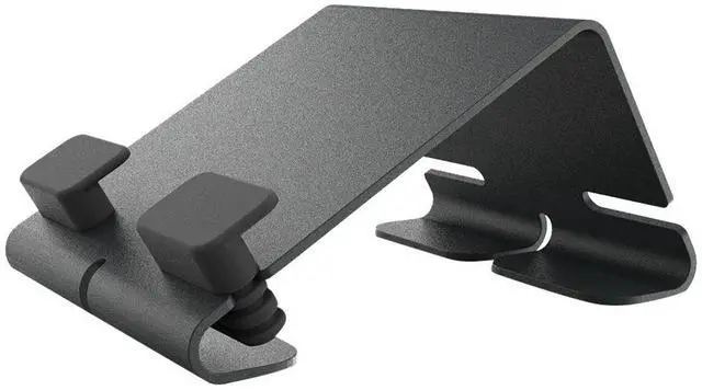 Alt view image 6 of 6 - Heckler Design @Rest - Universal Tablet Stand - 3.2" Height x 4.8" Width x 6.5" Depth - Steel - Gray, Black - Sturdy