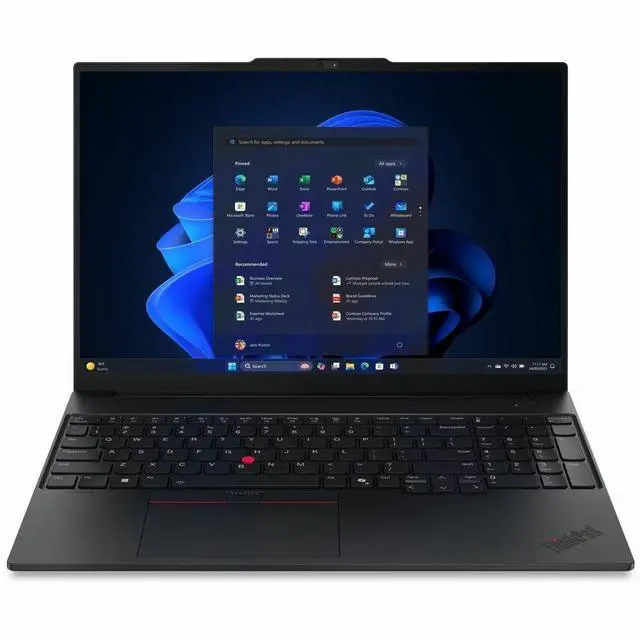 Alt view image 8 of 8 - Lenovo ThinkPad E16 Gen 3 21SR0033US 16" Notebook - Intel Core Ultra 7 255H - 16 GB - 512 GB SSD - Windows 11 Pro - Intel Arc 140T GPU - Webcam - IEEE 802.11ax Wireless LAN Standard
