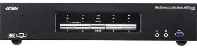 Alt view image 10 of 10 - Aten 4-Port Usb3.0 4K Displayport Triple Display Kvmp Switch