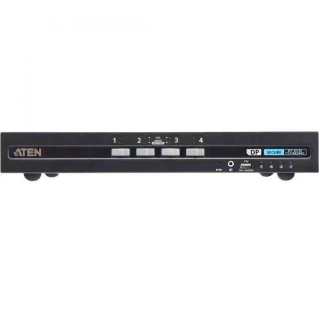 Alt view image 2 of 5 - ATEN 4-Port USB DisplayPort Secure KVM Switch with CAC CS1184DP4C