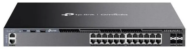 Alt view image 8 of 8 - TP-Link Omada 24-Port Gigabit Stackable L3 Managed Switch with 4 10G Slots