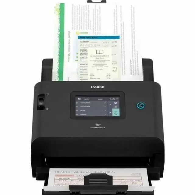 Alt view image 8 of 11 - Canon imageFORMULA DR-S350NW Large Format Sheetfed Scanner - 600 dpi Optical - 24-bit Color - 8-bit Grayscale - 50 ppm (Mono) - 50 ppm (Color) - Color Scan - Duplex Scanning - Plain Paper, Paper Docum