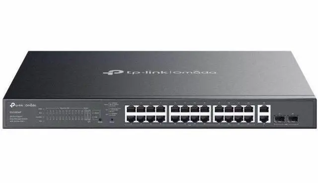 Alt view image 2 of 2 - TP Link Omada ES228GMP Omada 28-Port Gigabit Easy Managed Switch with 24-Port