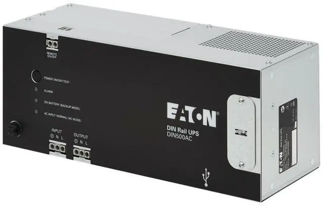 Alt view image 9 of 9 - Eaton 240W 24V DC DIN Rail Industrial UPS - Hardwire Input/Output - DIN Rail UPS - 10 Minute Stand-by - 24 V DC Input - 24 V DC Output - Single Phase - LED Display - 1 x Hardwired