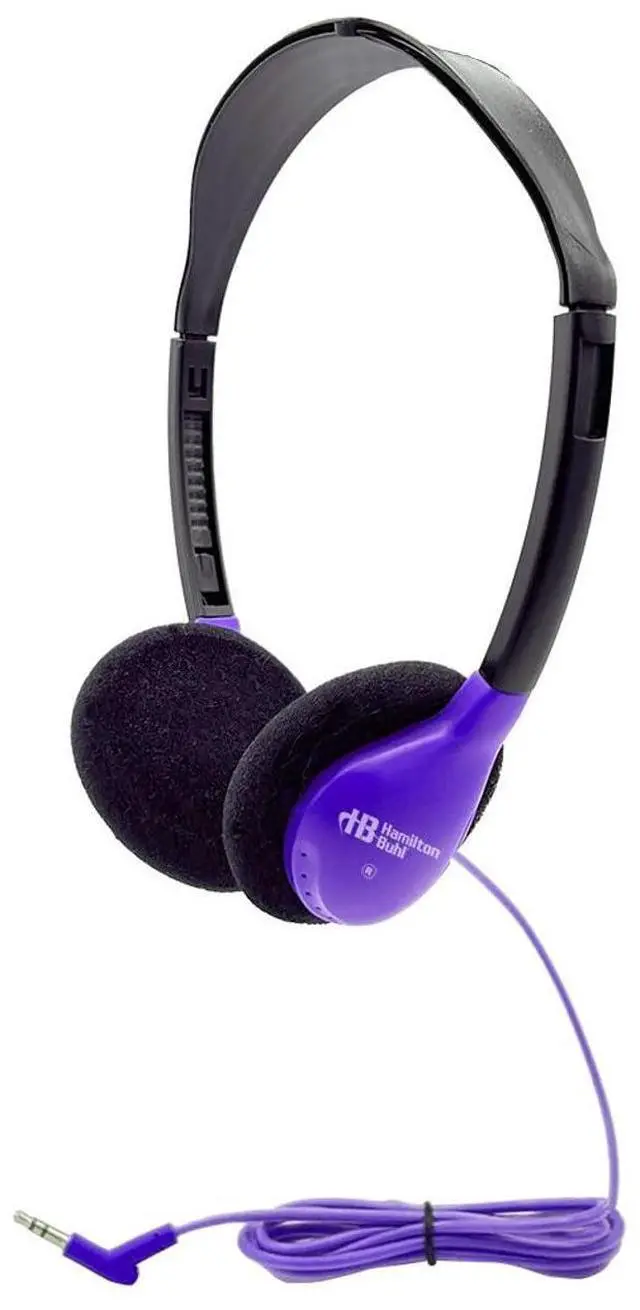Alt view image 3 of 3 - HamiltonBuhl Personal On-Ear Stereo Headphone  PURPLE