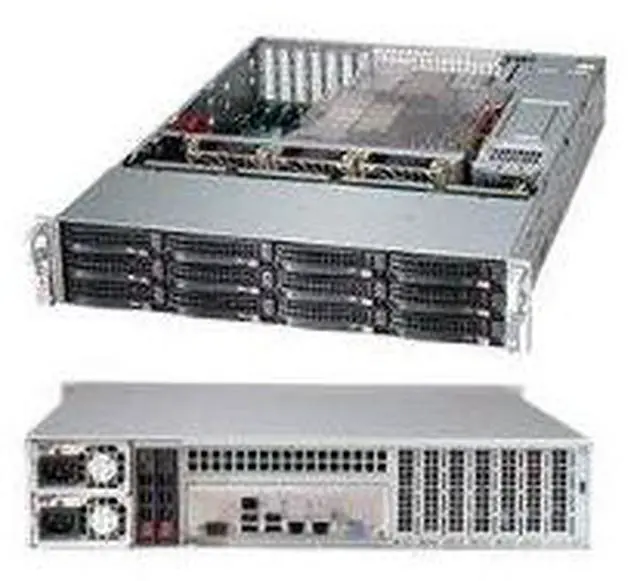 Alt view image 5 of 5 - Supermicro SuperChassis 826BE1C-R920LPB - 2U Support - 12 Hot-swap SAS/SATA Bay