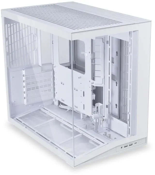 Alt view image 7 of 7 - LIAN LI O11D MINI V2 | Compact ATX Mid-Tower Airflow Computer Case | Panoramic View | Fully Ventilated Airflow | Adjustable I/O | Pillar-Less | Cable Management | White  (O11DMIV2W)