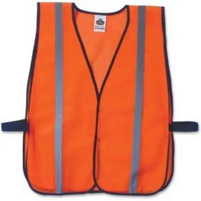 Alt view image 6 of 6 - Ergodyne 150-20030 8020Hl Standard Vest H&L Orange One Size