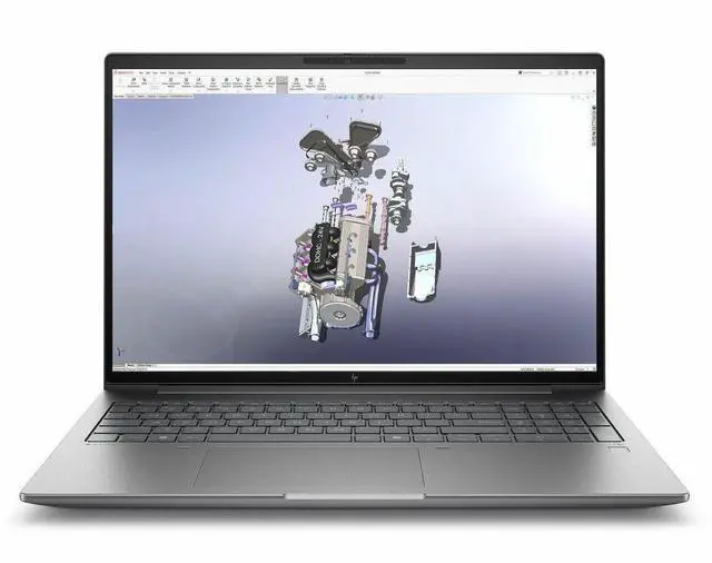 Alt view image 8 of 8 - HP ZBook X G1i 16" Mobile Workstation - Intel Core Ultra 7 255HX - 32 GB - 512 GB SSD - Windows 11 Pro - Intel RTX Pro 500 Blackwell Generation with 6 GB - Webcam - IEEE 802.11be Wireless C3BE3UT#ABA