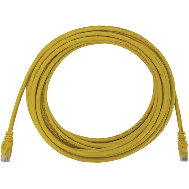 Alt view image 7 of 7 - Tripp Lite Cat6a 10G Snagless Molded UTP Ethernet Cable (RJ45 M/M), PoE, Yellow, 25 ft. (7.6 m) - 25 ft Category 6a Network Cable for Network Device, Switch, Patch Panel, Server, Router, Hub, Printer,